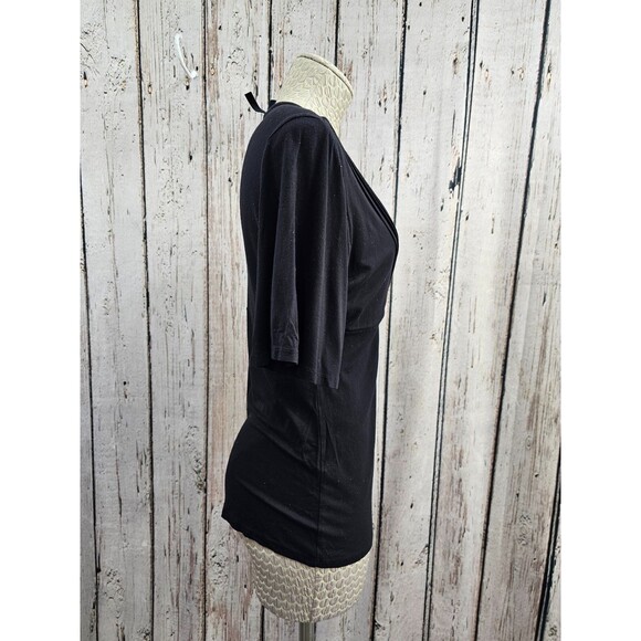 ALK Women's M Saint Tropez West Surplice Flutter Sleeve SS Top‎ Blouse Shirt Tee - Picture 2 of 7